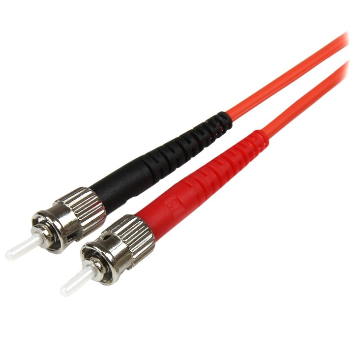 StarTech.com Multimode LC auf ST Glasfaserkabel 1m - LWL / Glasfaser 50/125µ Duplex Patchkabel