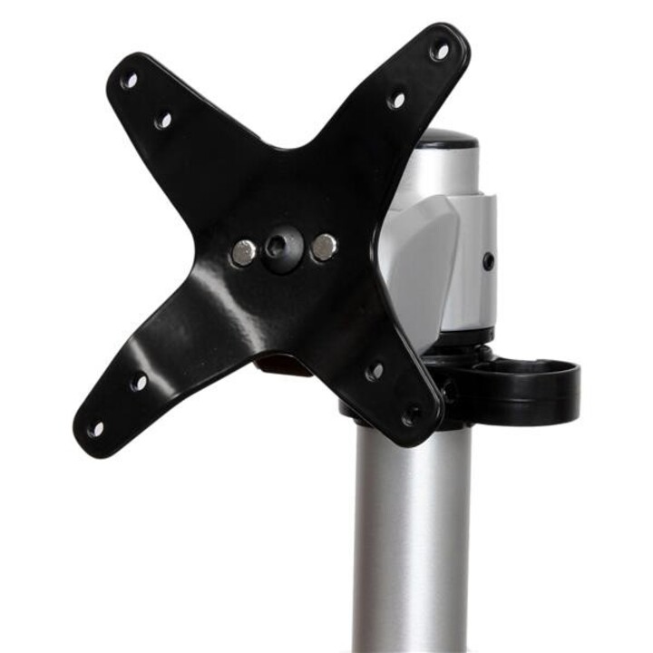 STARTECH.com ARMPIVOT support de moniteur de bureau réglable en hauteur acier argent