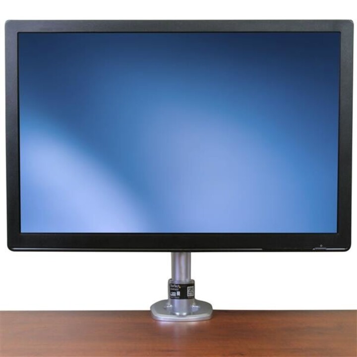 STARTECH.com ARMPIVOT support de moniteur de bureau réglable en hauteur acier argent