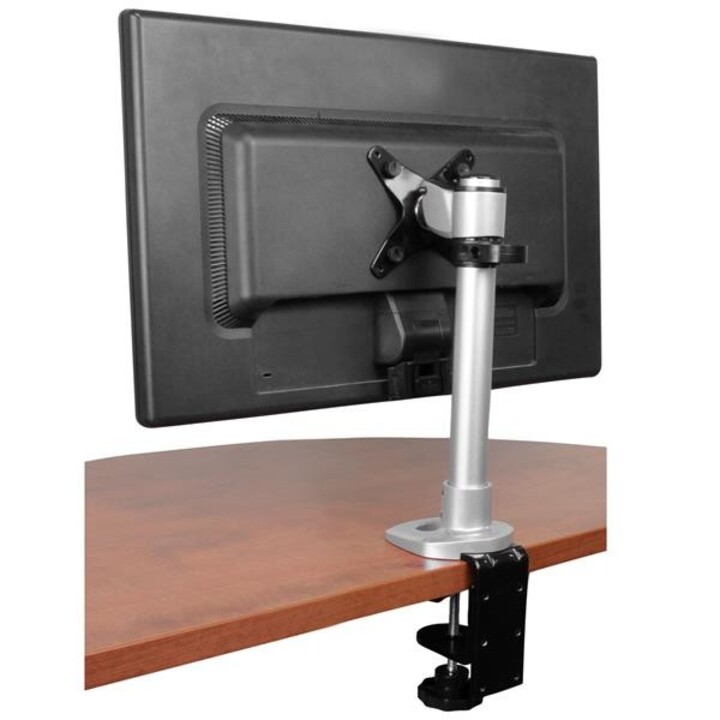 STARTECH.com ARMPIVOT support de moniteur de bureau réglable en hauteur acier argent