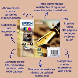 Epson Singlepack Black 16XXL DURABrite Ultra Ink
