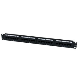 StarTech.com C6PANEL24 24-Port Cat6-Patchpanel 1U schwarz