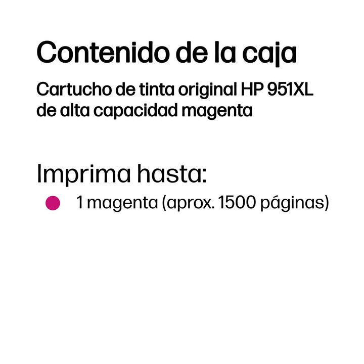 Tinta magenta hp 951 xl