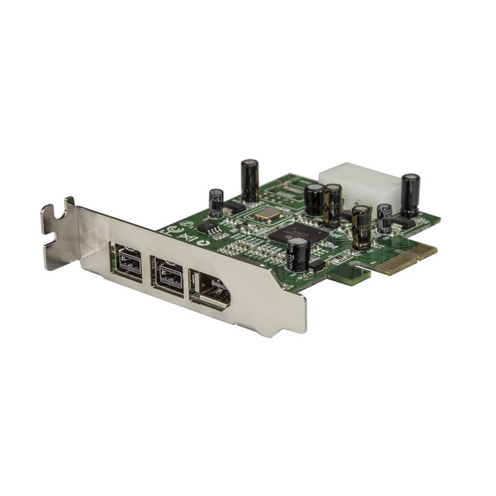StarTech.com PEX1394B3LP FireWire-PCIe-Karte mit niedrigem Profil, 3 Ports