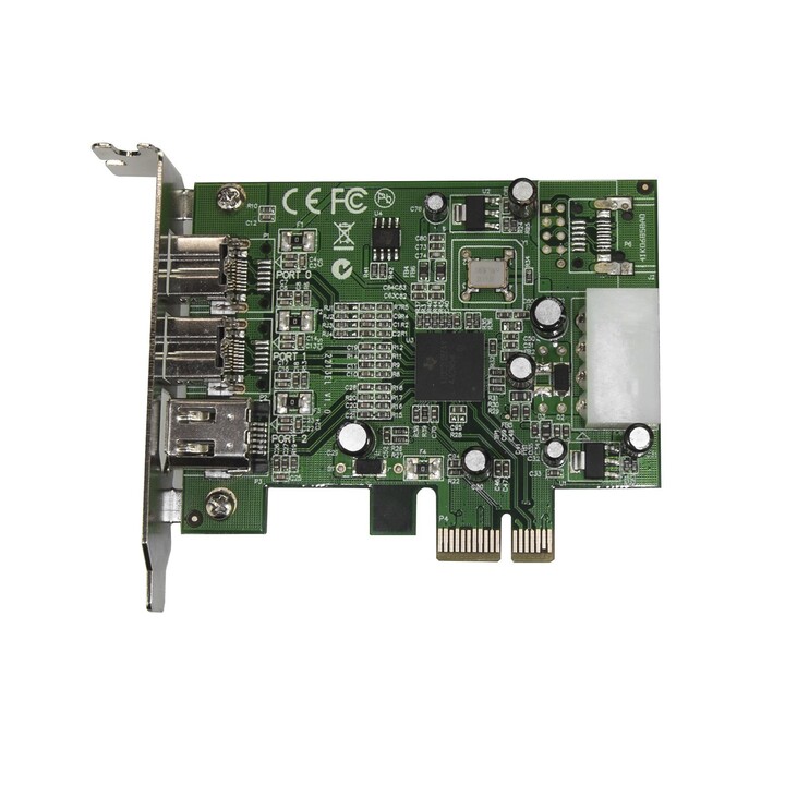 StarTech.com PEX1394B3LP FireWire-PCIe-Karte mit niedrigem Profil, 3 Ports