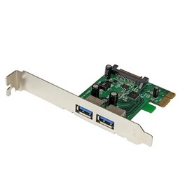 StarTech.com PEXUSB3S24 2-Port-PCI-Express-USB-3.0-Karte, schwarz