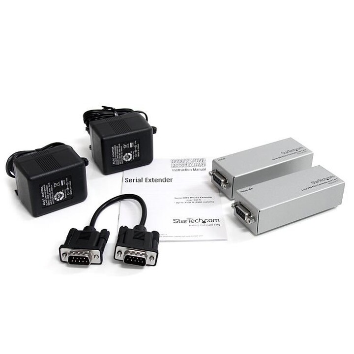 StarTech.com RS232EXTC1EU estensore seriale RS232 via Cat 5, argento