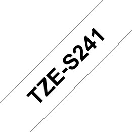 Brother TZe-S241 laminated tape strong adhesive 18 mm black on white