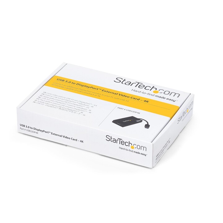 StarTech.com Adattatore da USB 3.0 a DisplaPort - 4K 30Hz Ultra HD - Certificato DisplayLink - Convertitore da USB Type-A a DP p
