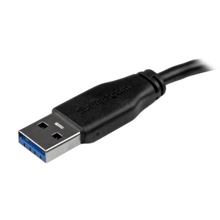 StarTech.com USB3AUB3MS cabo USB USB 3.2 Gen 1 (3.1 Gen 1) 3 m USB A Micro-USB B 5 Gbit/s Preto