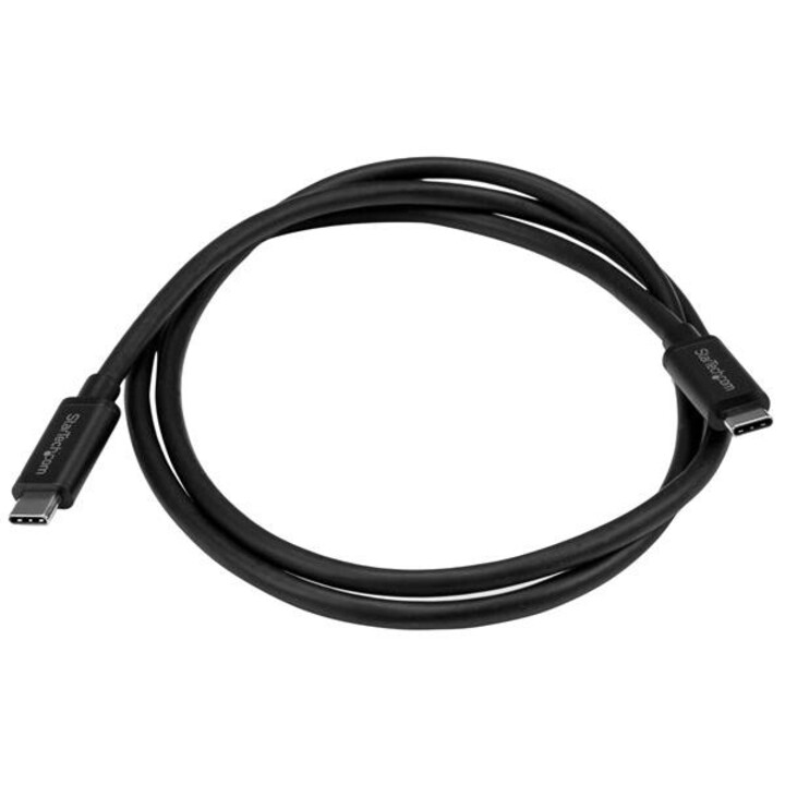 StarTech.com 3ft (1m) USB-C Cable, USB 10Gbps, 60W (3A) Power Delivery, 8K 60Hz / 4K 144Hz DP Alt Mode, USB-IF Certified - Thund
