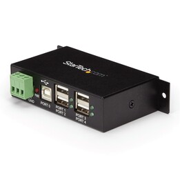 StarTech.com ST4200USBM Concentrateur USB 2.0 industriel montable 4 ports noir