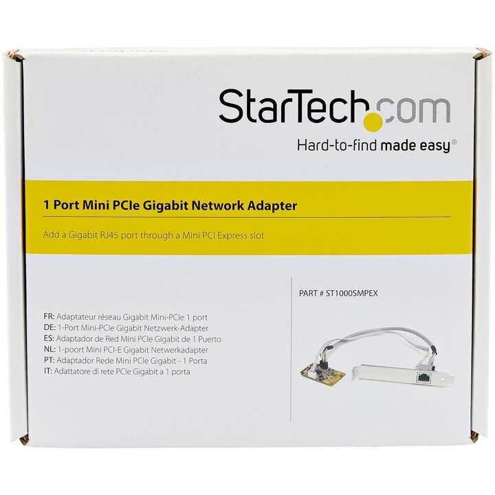 StarTech.com ST1000SMPEX Mini PCI Express Gigabit Ethernet network card, black