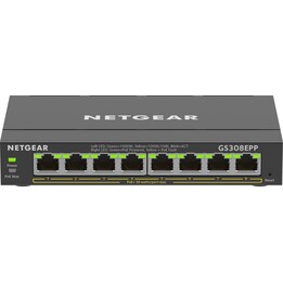NETGEAR Plus GS308EPP switch Gigabit Ethernet PoE+ de 8 puertos negro