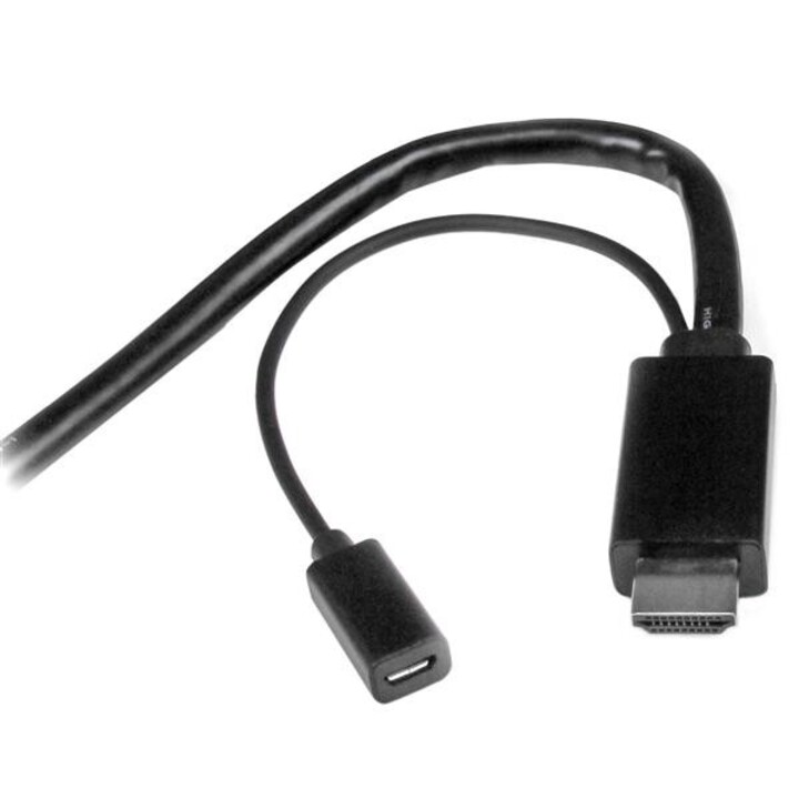 StarTech.com DPMDPHD2HD cabo conversor HDMI/DisplayPort/Mini DP para HDMI 2 m preto