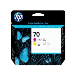 Tête d'impression magenta et jaune hp 70