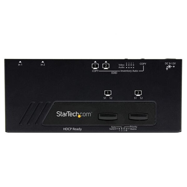 StarTech.com VS222HDQ commutateur matriciel HDMI 2x2 1080p noir