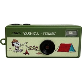 YASHICA Funtastic Snoopy's Summit fotocamera portachiavi verde