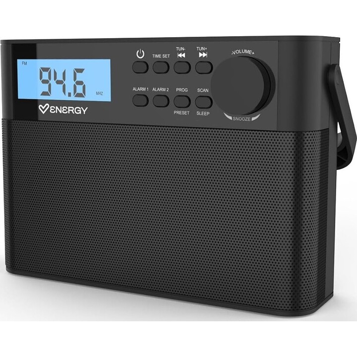 Radio de cocina Energy Sistem AM/FM, negra, 500932