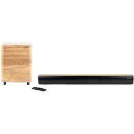 Soundbar Bluetooth Thomson SB400BTWSBK con subwoofer wireless da 300 W, finitura in legno nero