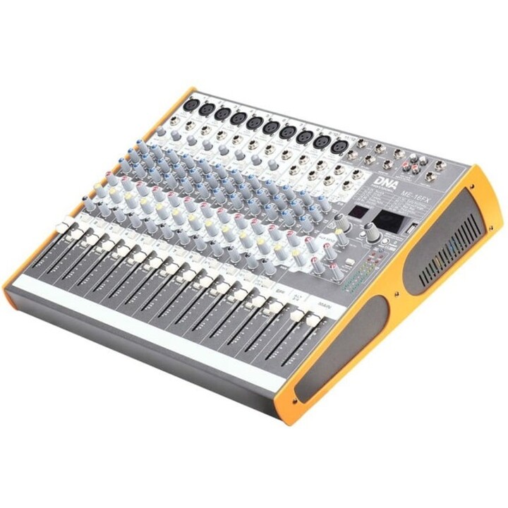 Mezclador de audio DNA ME-16FX ME16FX con 16 canales, USB y Bluetooth