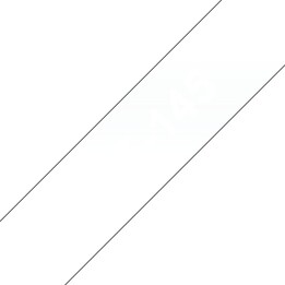 Brother TZe-145 fita laminada branca sobre transparente 18 mm