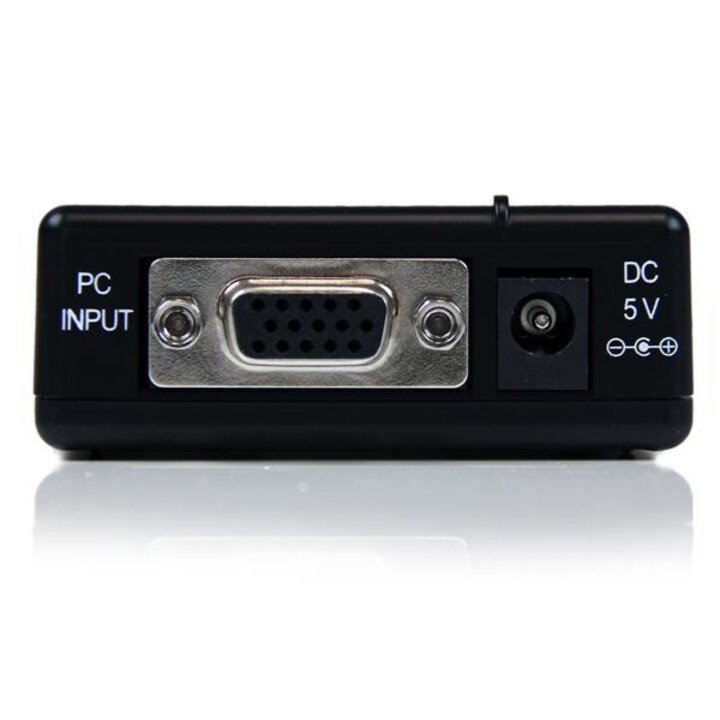 StarTech.com VGA2VID VGA-auf-Composite-RCA- oder S-Video-Konverter hochauflösend schwarz