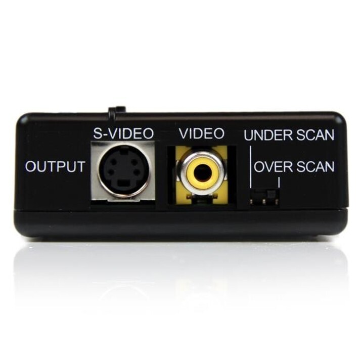 StarTech.com VGA2VID VGA-auf-Composite-RCA- oder S-Video-Konverter hochauflösend schwarz