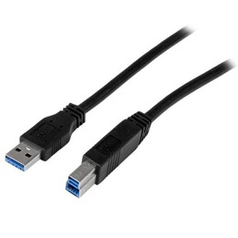 StarTech.com 2m zertifiziertes USB 3.0 (5Gbps) SuperSpeed Kabel A auf B - Schwarz
