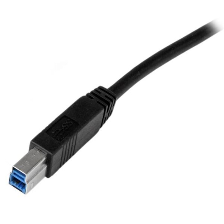 StarTech.com USB3CAB2M cabo USB USB 3.2 Gen 1 (3.1 Gen 1) 2 m USB A USB B 5 Gbit/s Preto