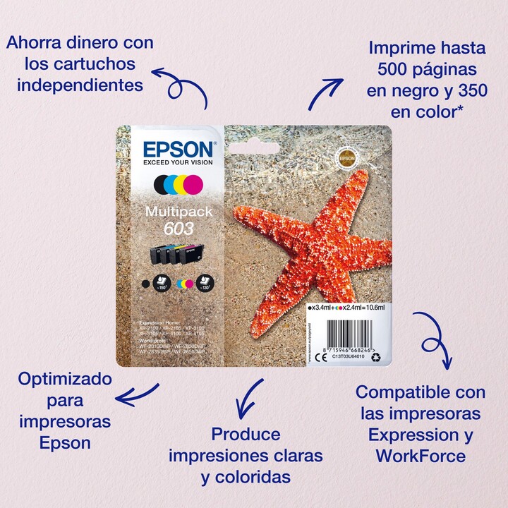 Epson Singlepack Black 603 Ink