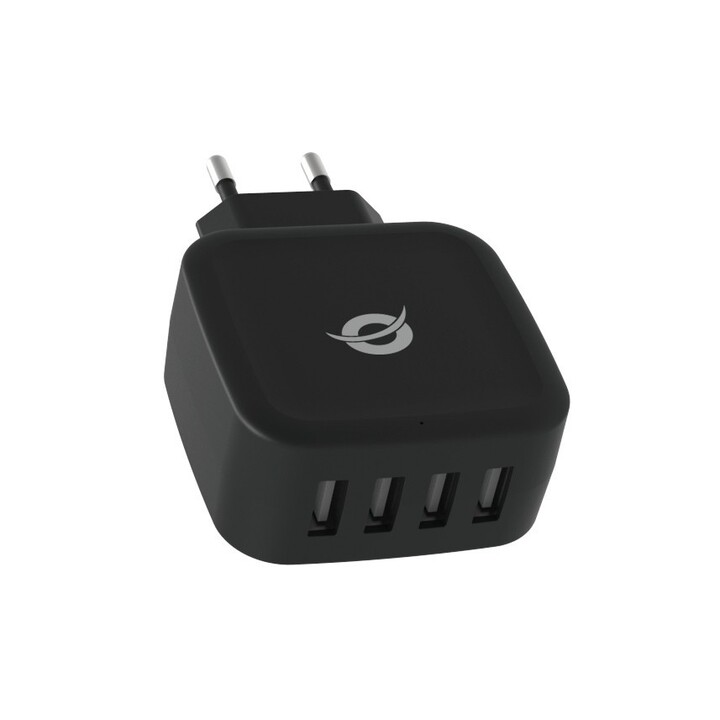 Conceptronic Althea 25 W 4xUSB Schwarz es USB-Ladegerätfürzu Hause