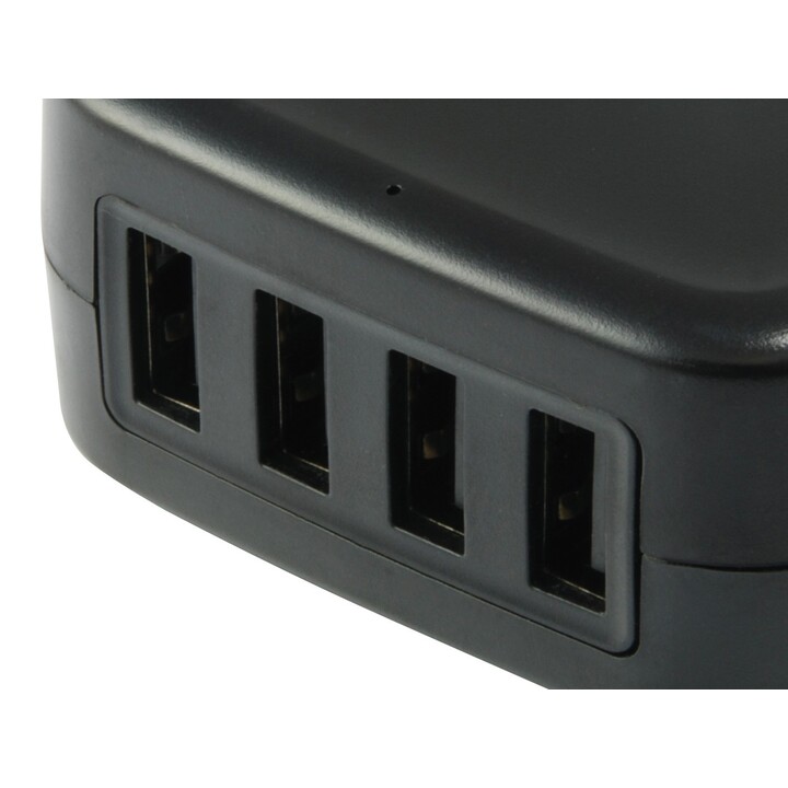 Caricabatterie USB Conceptronic althea 25w 4xusb nero per la casa