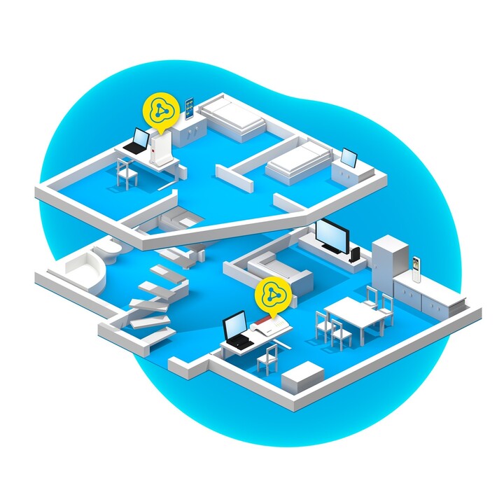 Range extender WiFi AVM FRITZ Repeater 3000 AX GigE WiFi 6 2,4 GHz (1 banda) / 5 GHz (doppia banda)