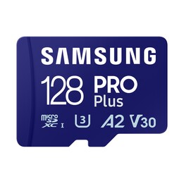 SAMSUNG 128GB, PRO Plus MicroSD Card with SD Adapter, Blue Samsung