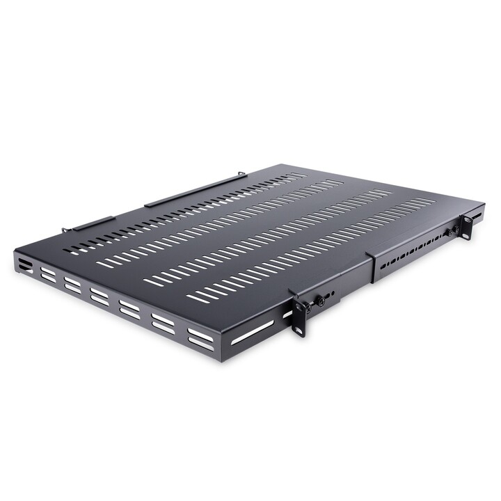 StarTech.com ADJSHELFHDV adjustable 1U vented rack shelf black