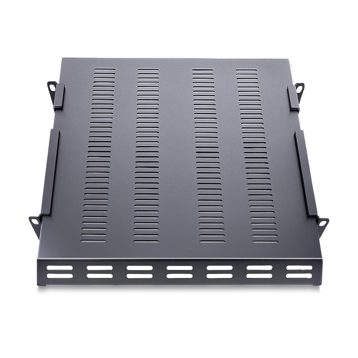 StarTech.com ADJSHELFHDV adjustable 1U vented rack shelf black