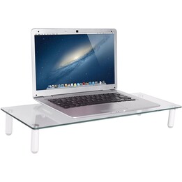 Techly ICA-MS 461 suporte de monitor de secretária em vidro transparente