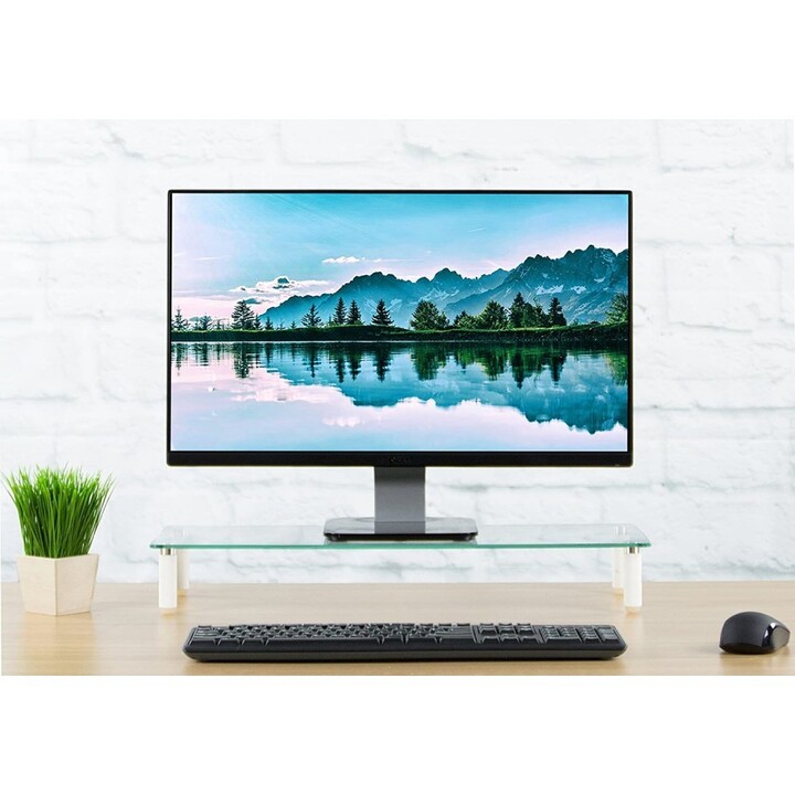 Techly ICA-MS 461 Monitorständer für Glastisch transparent