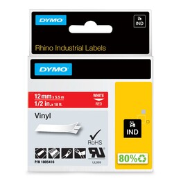 DYMO ID1-12 Vinyl Tape - Red