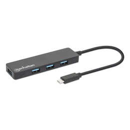 MANHATTAN 4-Port USB 3.2 Gen 1 Hub C-Stecker auf 4x A-Buchse