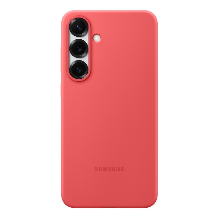 Custodia in silicone Samsung per Galaxy S25+, rossa