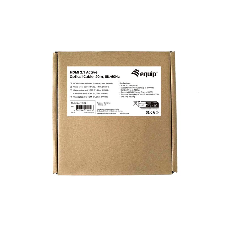 Cavo HDMI ottico attivo HDMI 2.1 8K 60Hz 20m