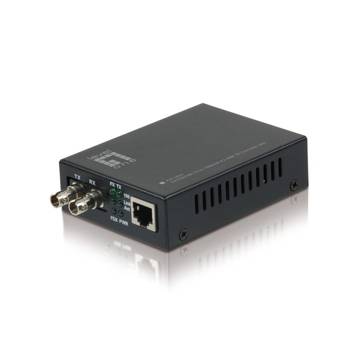 LevelOne FVT-2002 Netzwerk Medienkonverter 100 Mbit/s 1310 nm Schwarz
