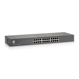 LevelOne GSW-2457 switch gigabit de 24 portas cinzento