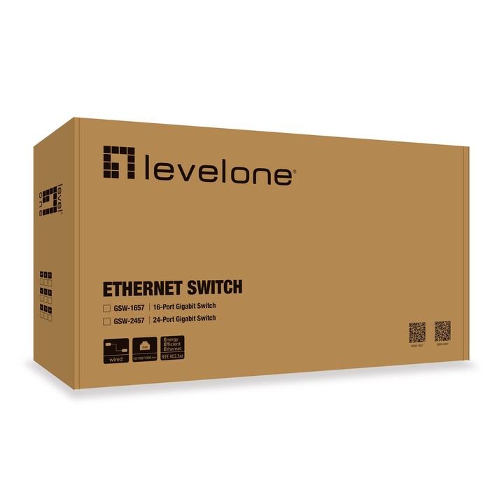 LevelOne GSW-2457 24-port Gigabit switch grey