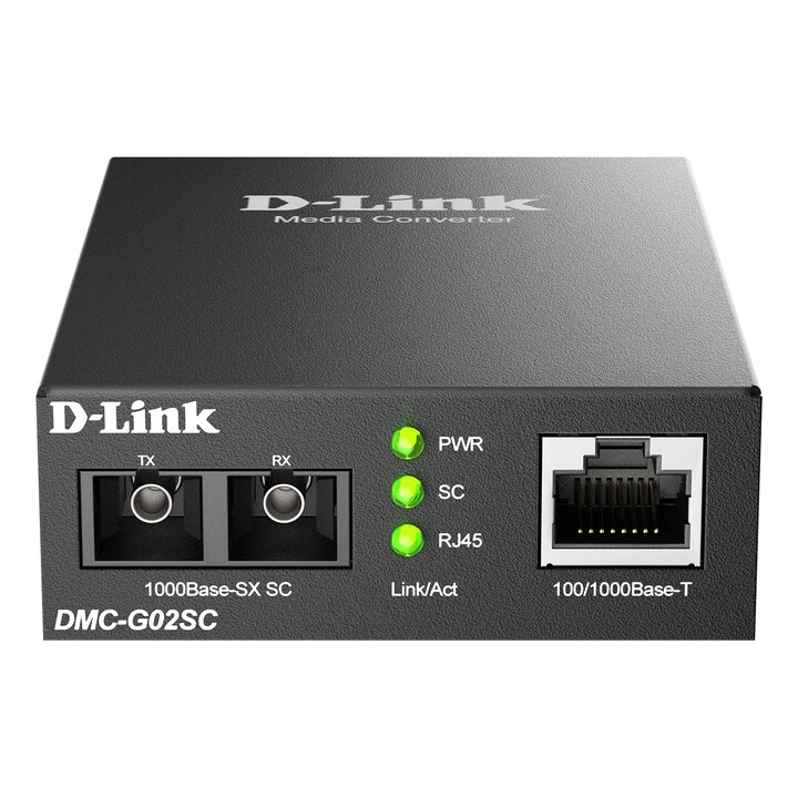 Convertisseur de média multimode 100/1000 base-t vers 1000 base-sx (sc) 550 m alimentation 5 V