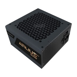 Fonte de alimentação Unyka ATX UK212501 Atilius 2.0 preta de 500 W com ventoinha APFC 80+ Bronze de 120 mm, listada pela UL