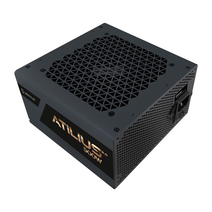 Unyka ATX UK212501 Atilius 2.0 Alimentatore Nero 500W con Ventola APFC 80+ Bronze 120mm, UL Listed