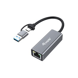 Adaptador de rede USB-C 3.2 para 2,5 Gb RJ45 Inclui equipamento adaptador USB-A